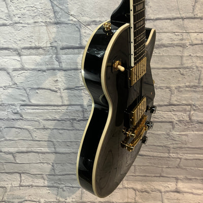 Epiphone Les Paul Custom - Black w/ Gold Hardware Electric Guitar