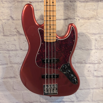 Fender Player Plus Active Jazz 4 String Bass with Maple Neck in Aged Candy Apple Red MIM