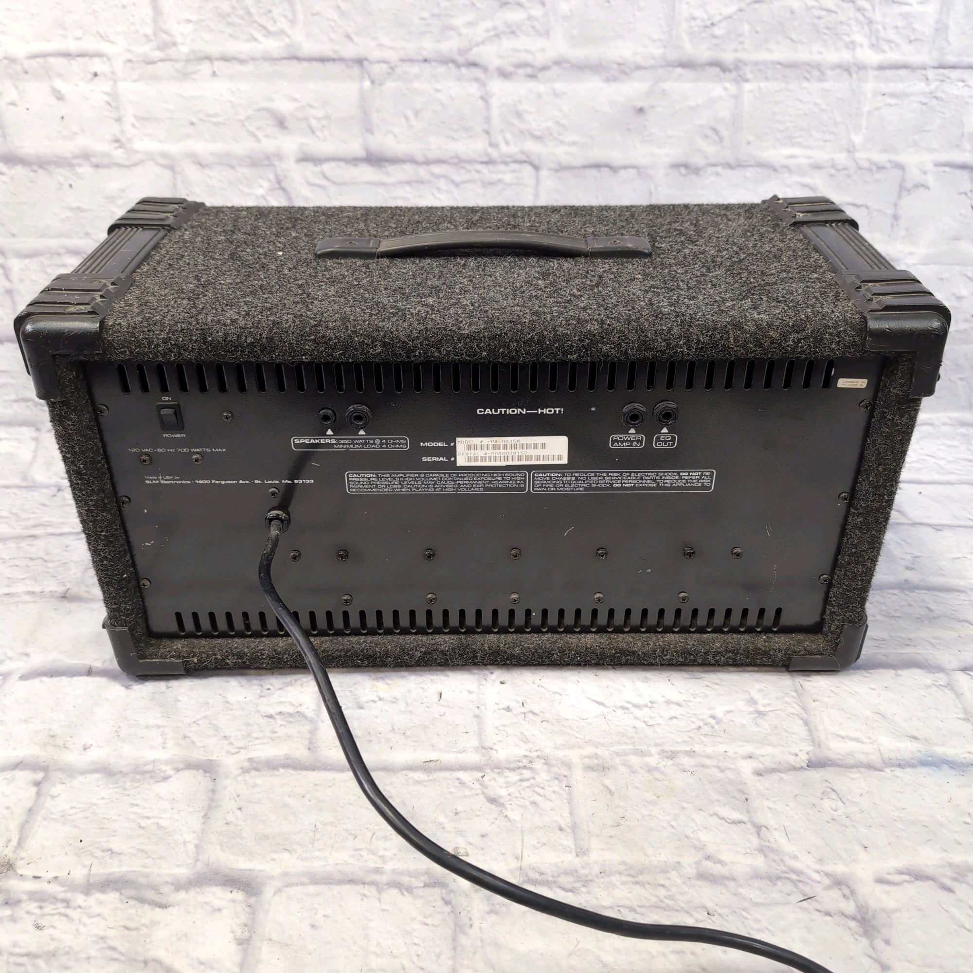 Crate PA-B8350 8-Channel NOT FUNCTIONAL