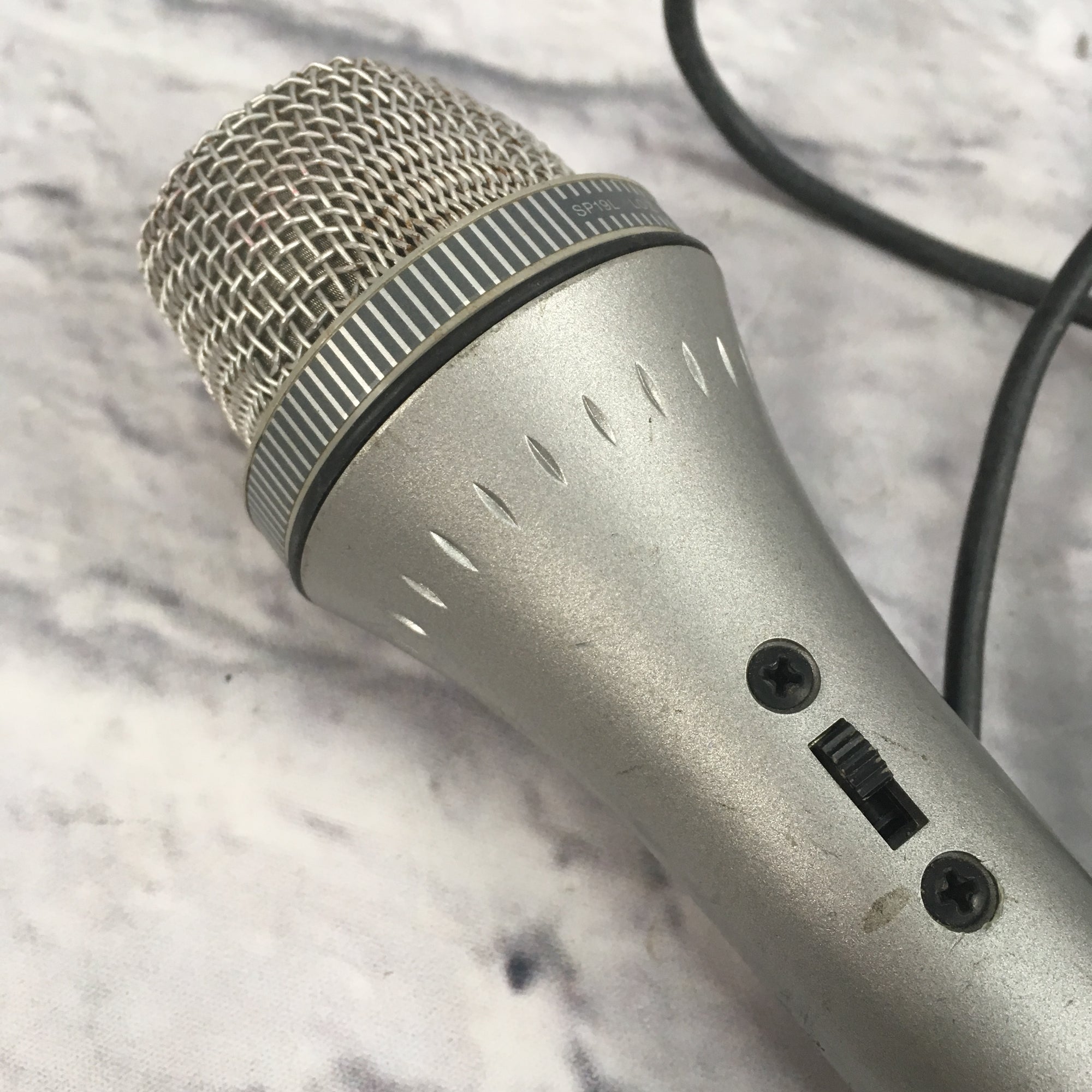 Shure SP19L Dynamic Microphone with attached XLR