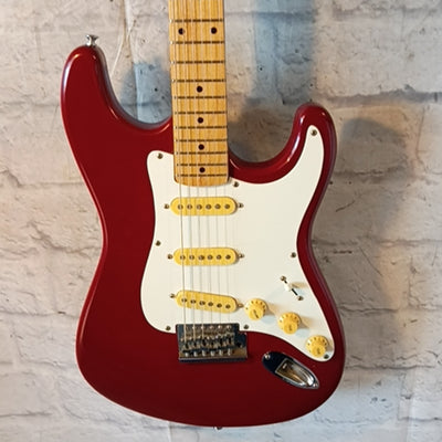 Lotus S-Style Red Electric Guitar with Bullet Truss Rod