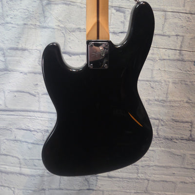 Squier Black Sparkle Affinity Jazz Bass 4 String Bass Guitar