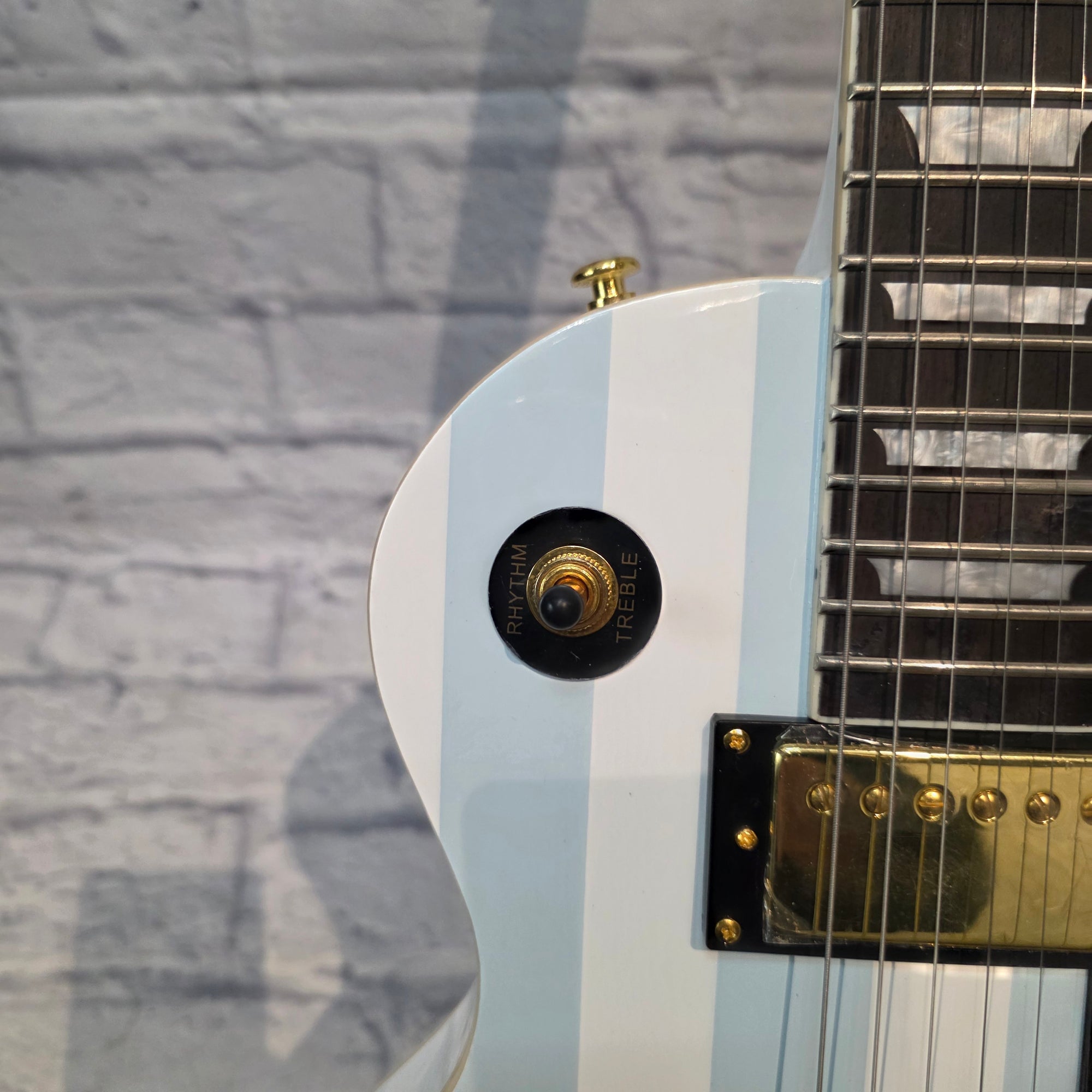 Rafferty Guitars Blue / White LP Style Electric Guitar