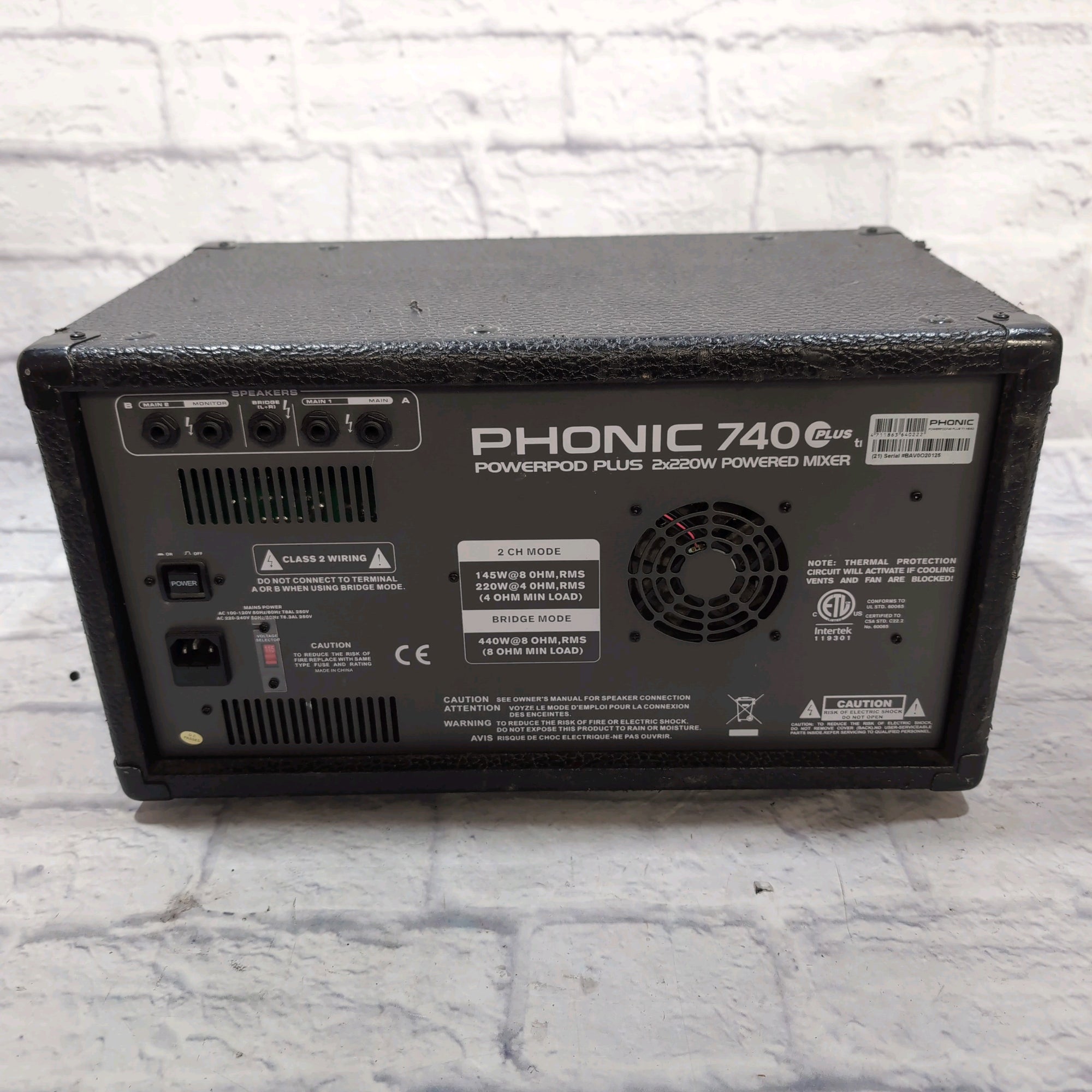 Phonic 740 Plus Powered Mixer - Evolution Music