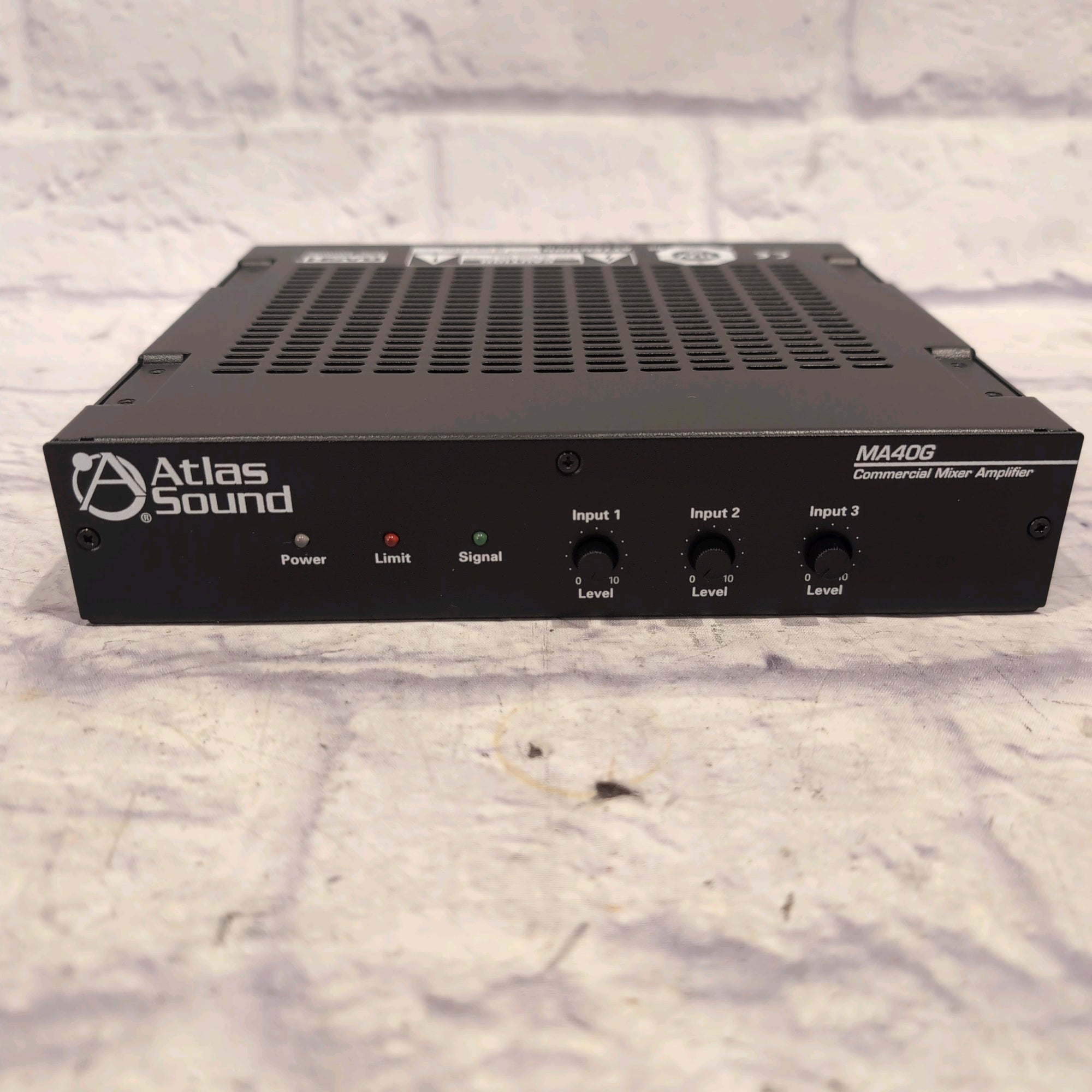 Atlas Sound MA40G Global Mixer Amplifier 3 Channel 40 Watt Balanced