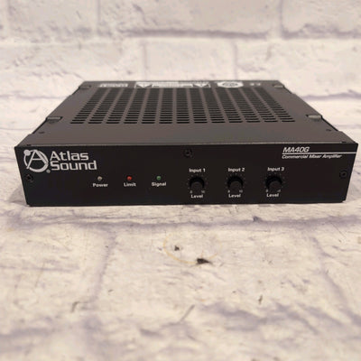 Atlas Sound MA40G Global Mixer Amplifier 3 Channel 40 Watt Balanced