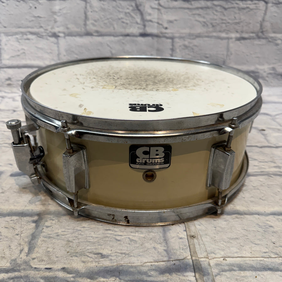 CB Percussion 14 White MX Snare