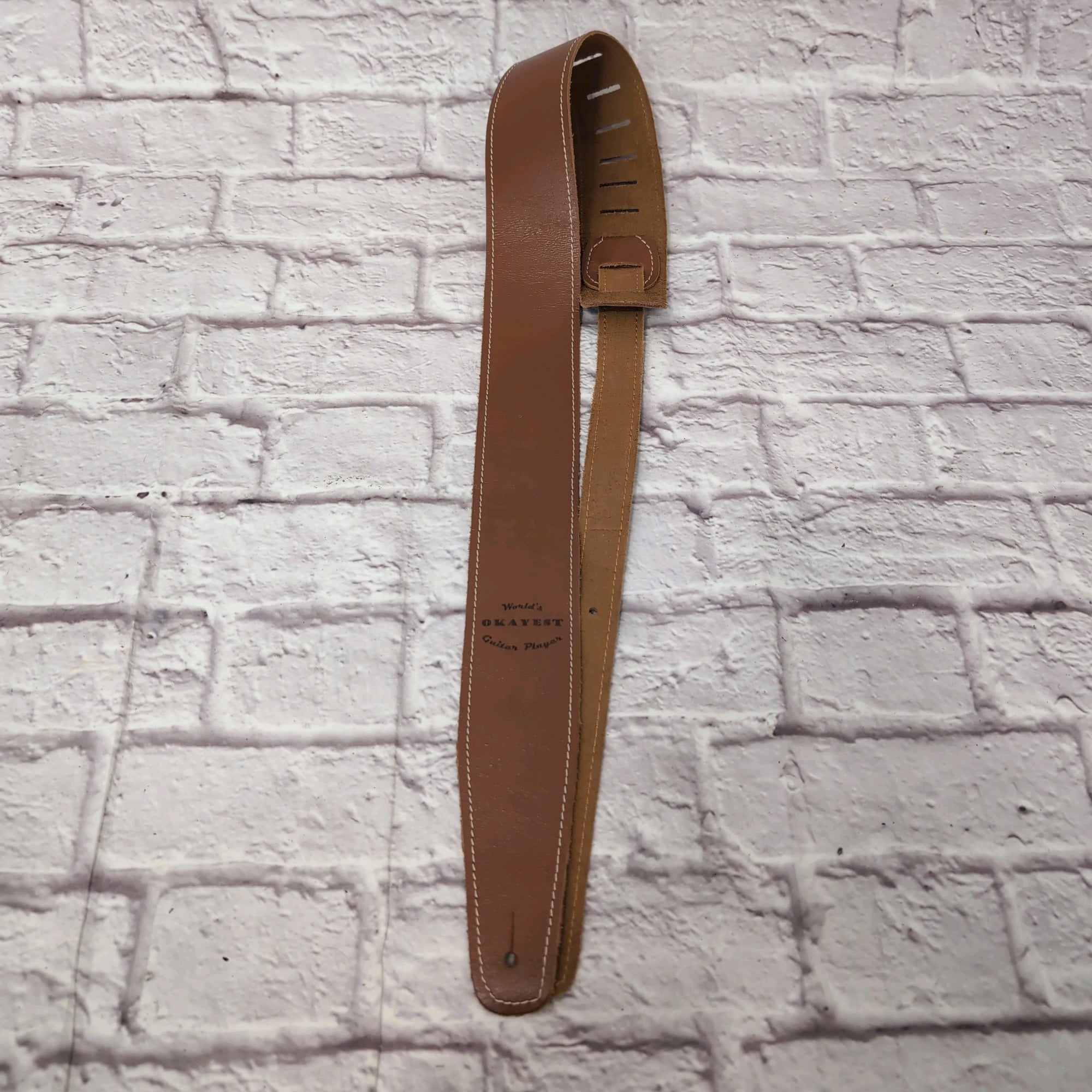 Ohana Colorado "World's Okayest Guitar Player" Brown Guitar Strap