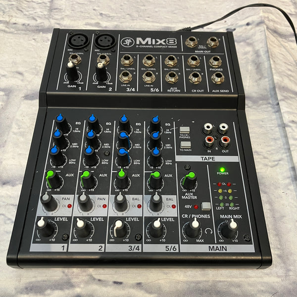 Mackie Mix8 8-Channel Compact Mixer - Evolution Music