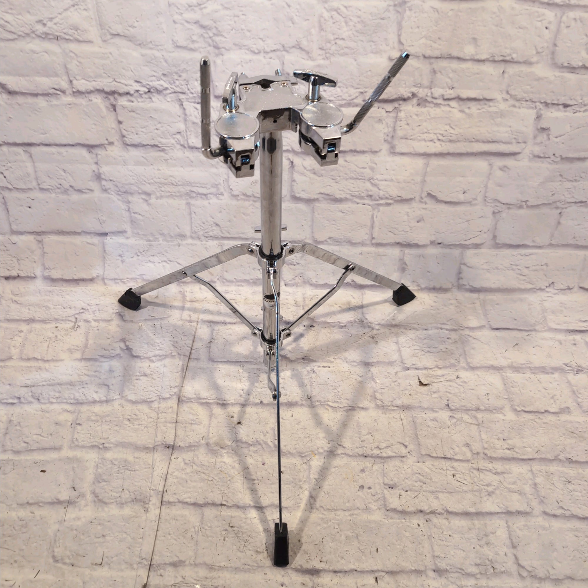 Ludwig Single Braced Double Rack Tom Stand Black White Sticker