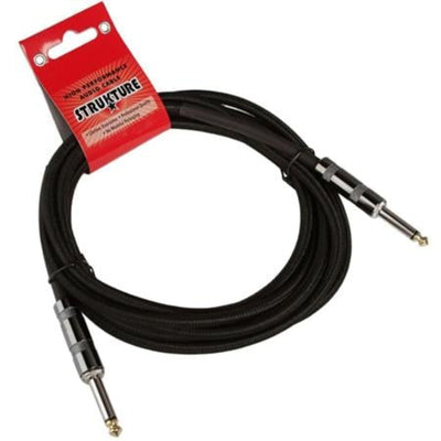 Strukture SC10W 10ft Woven 1/4" Instrument Cable - Black