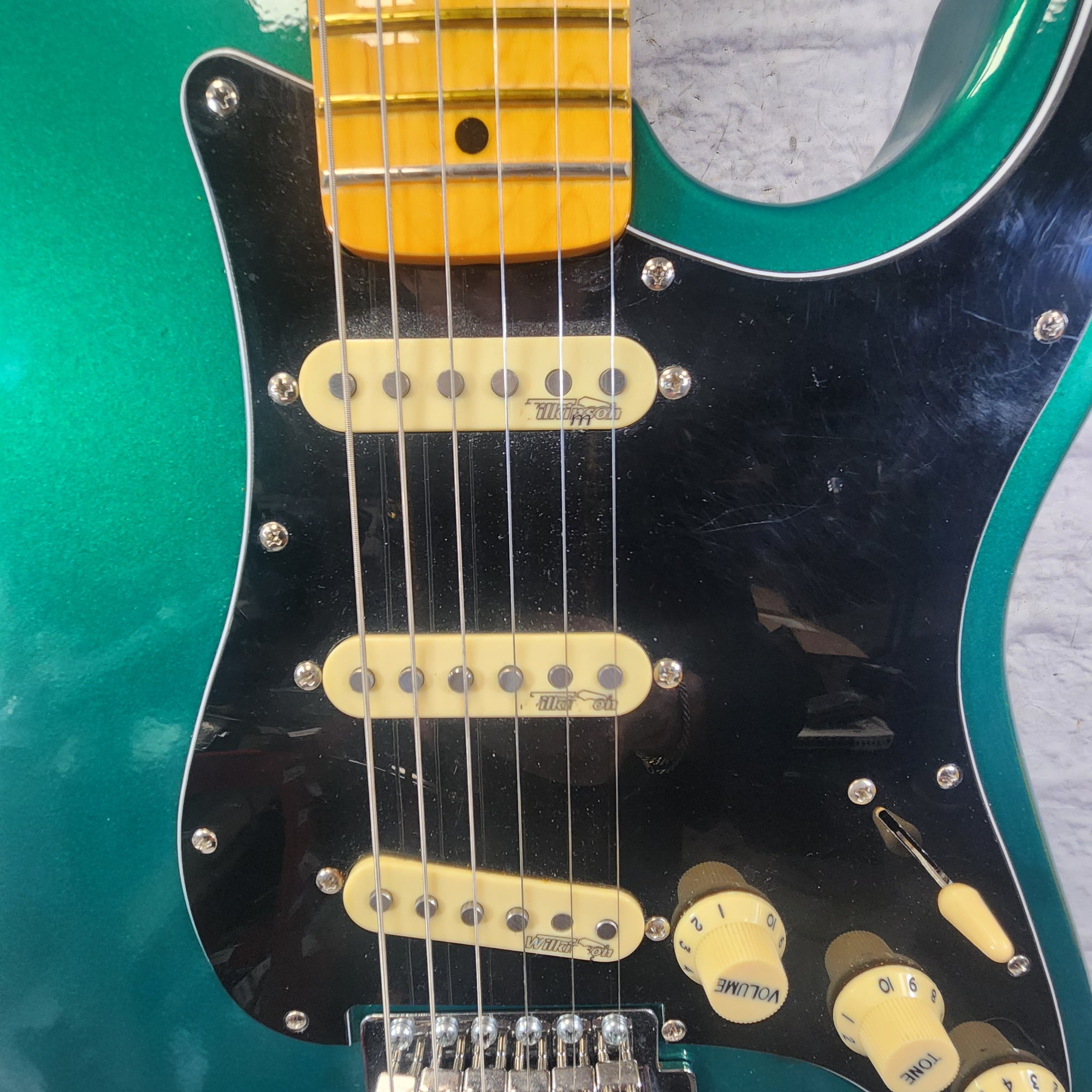 Unknown Partscaster Strat Emerald Green Electric Guitar