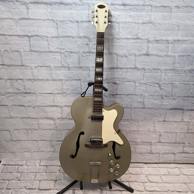 1958 Kay Airline Upbeat 192M Vintage Archtop Electric Guitar - Silver