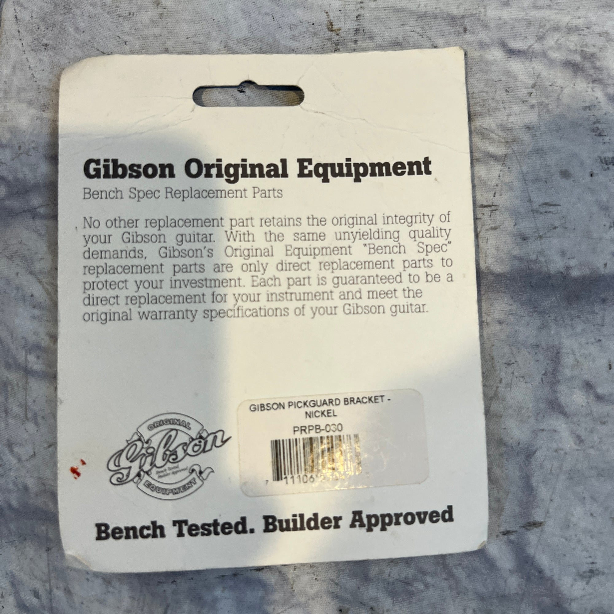 Gibson PRPB-030 Nickel Pickguard Bracket