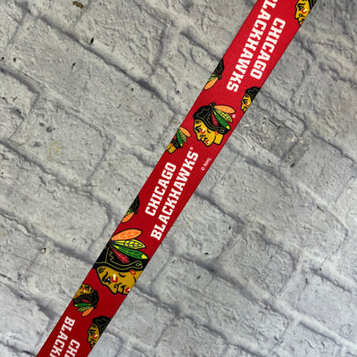 woodrow Chicago Blackhawks Guitar Strap