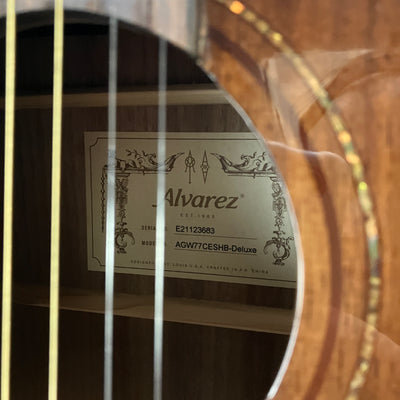 Alvarez AGW77CESHB Deluxe Acoustic Guitar - Walnut