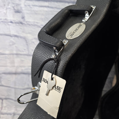 Warwick Rockcase Standard Line Hollow Body Guitar Case Black Tolex Hard Case