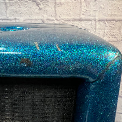 Plush Vintage P1000S 2x15 Guitar Cabinet Blue Sparkle