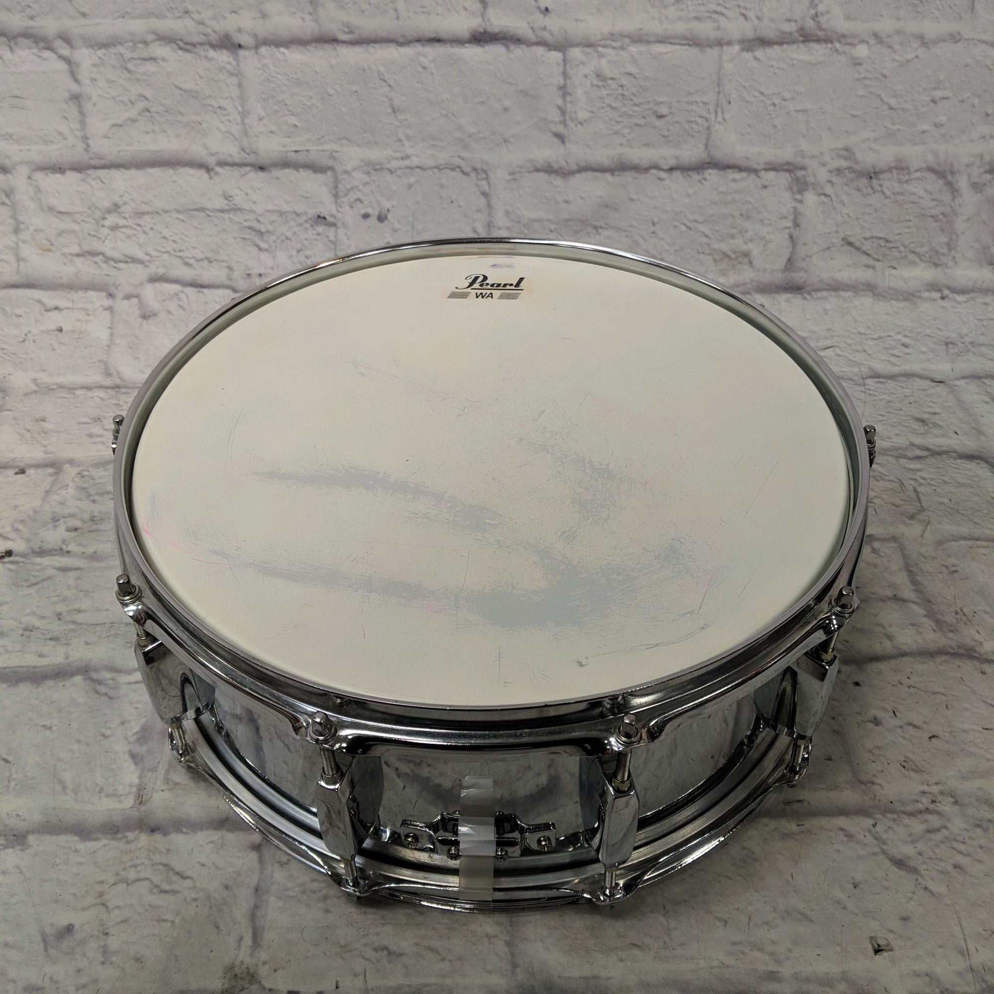 Pearl Steel Shell Snare Durm with Stand and Case
