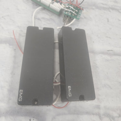 EMG 40DC Humbucker Pickup Set Plus Preamp