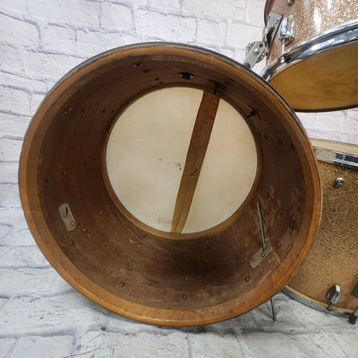 Slingerland Vintage 1961 3pc Champagne Sparkle Drum Set