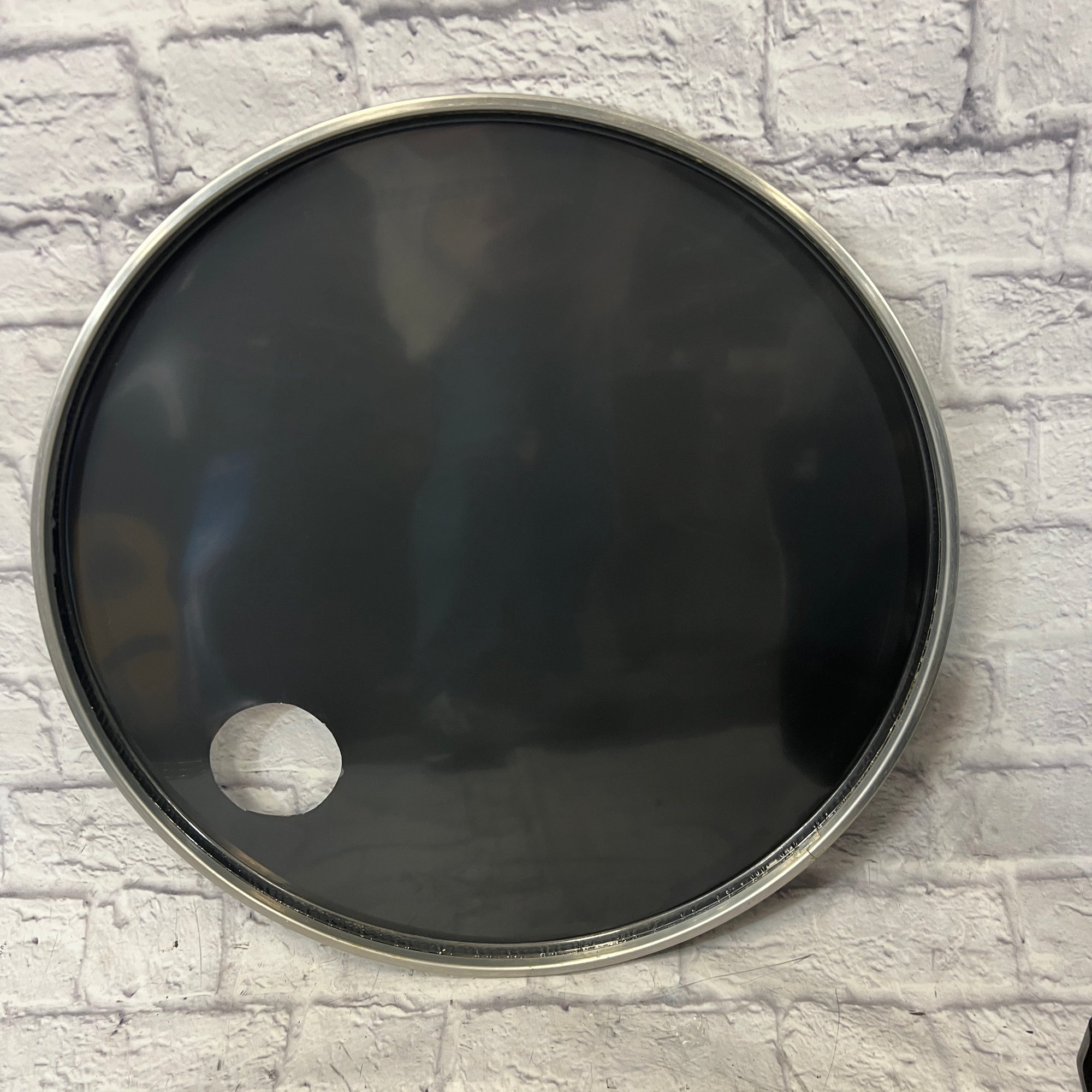 Remo 24 Weather King Bass Drum Head Harley Logo