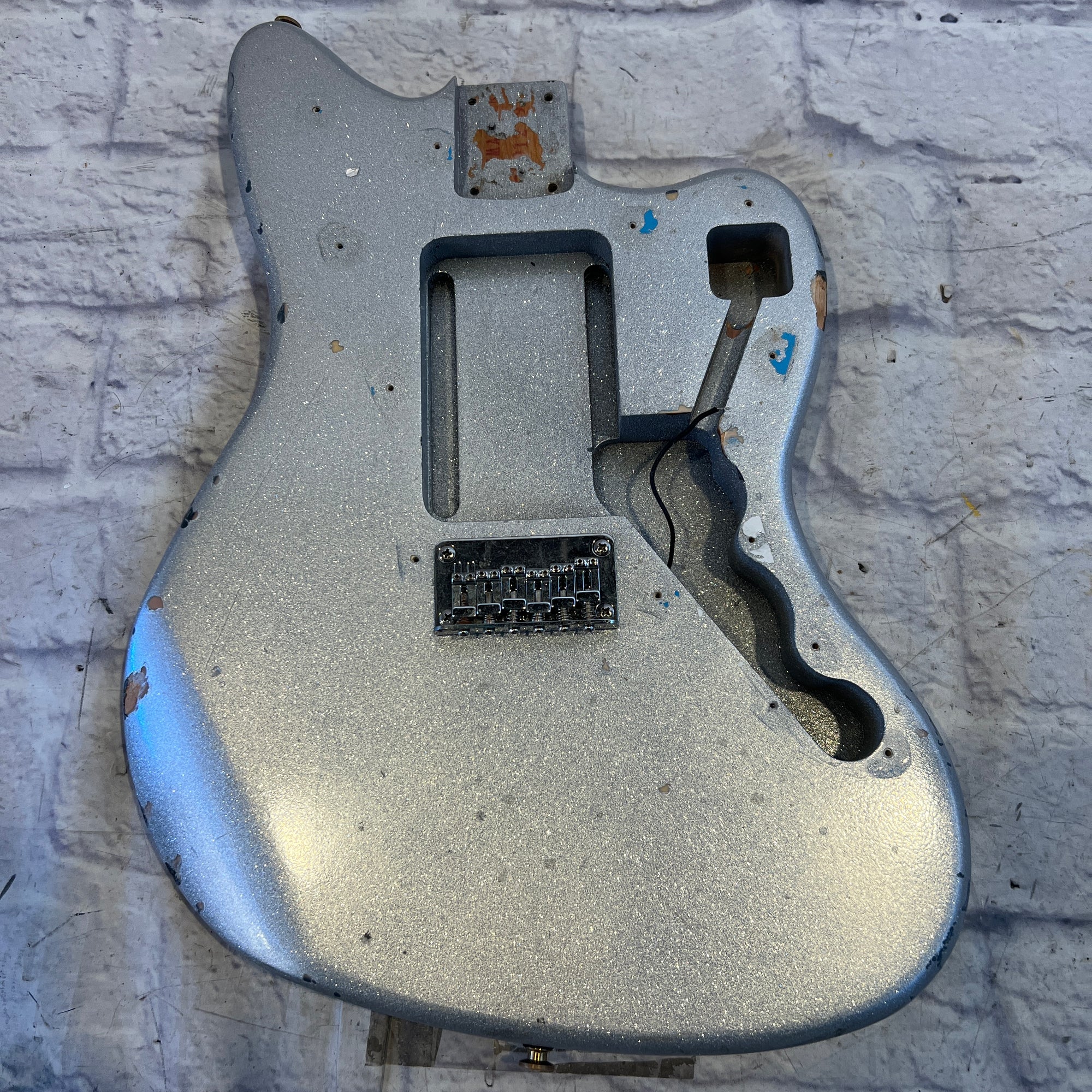Squier Unknown Offset Silver Sparkle Body