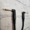 Mogami 10 Inch Patch Cable with Right Angle Ends