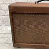 Unknown 2x10 Brown Lacquered Tweed Guitar Cabinet Celestion Greenback