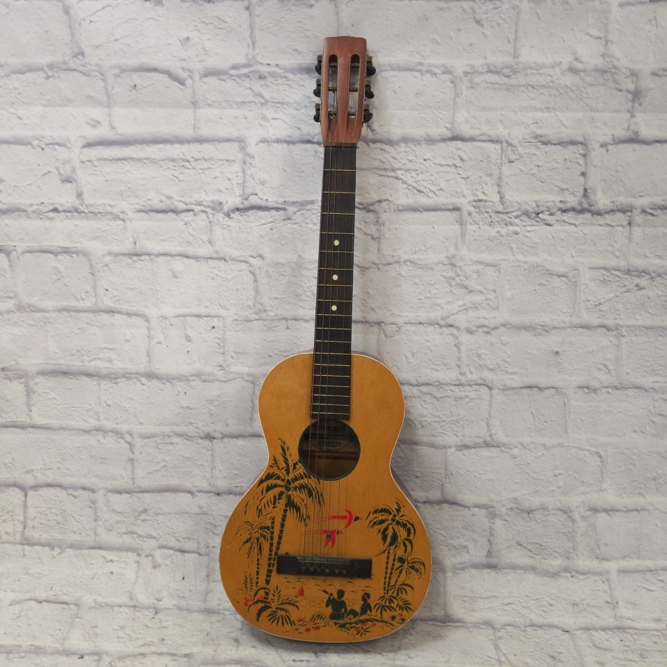 Supertone F33 Hawaiian Parlor Guitar NEEDS NUT