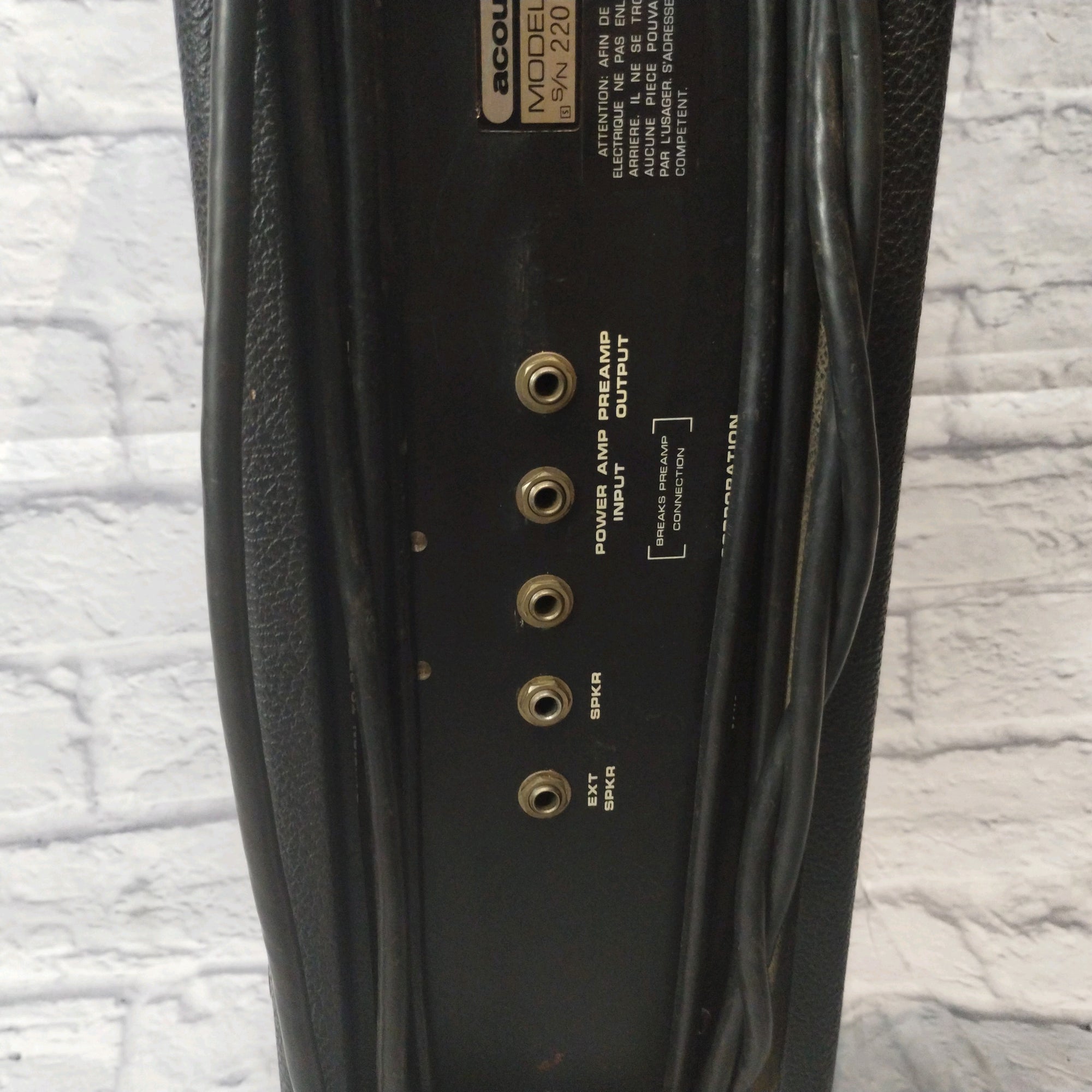 Acoustic 220 Bass Head Amplifier