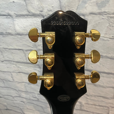 Epiphone Les Paul Custom - Black w/ Gold Hardware Electric Guitar