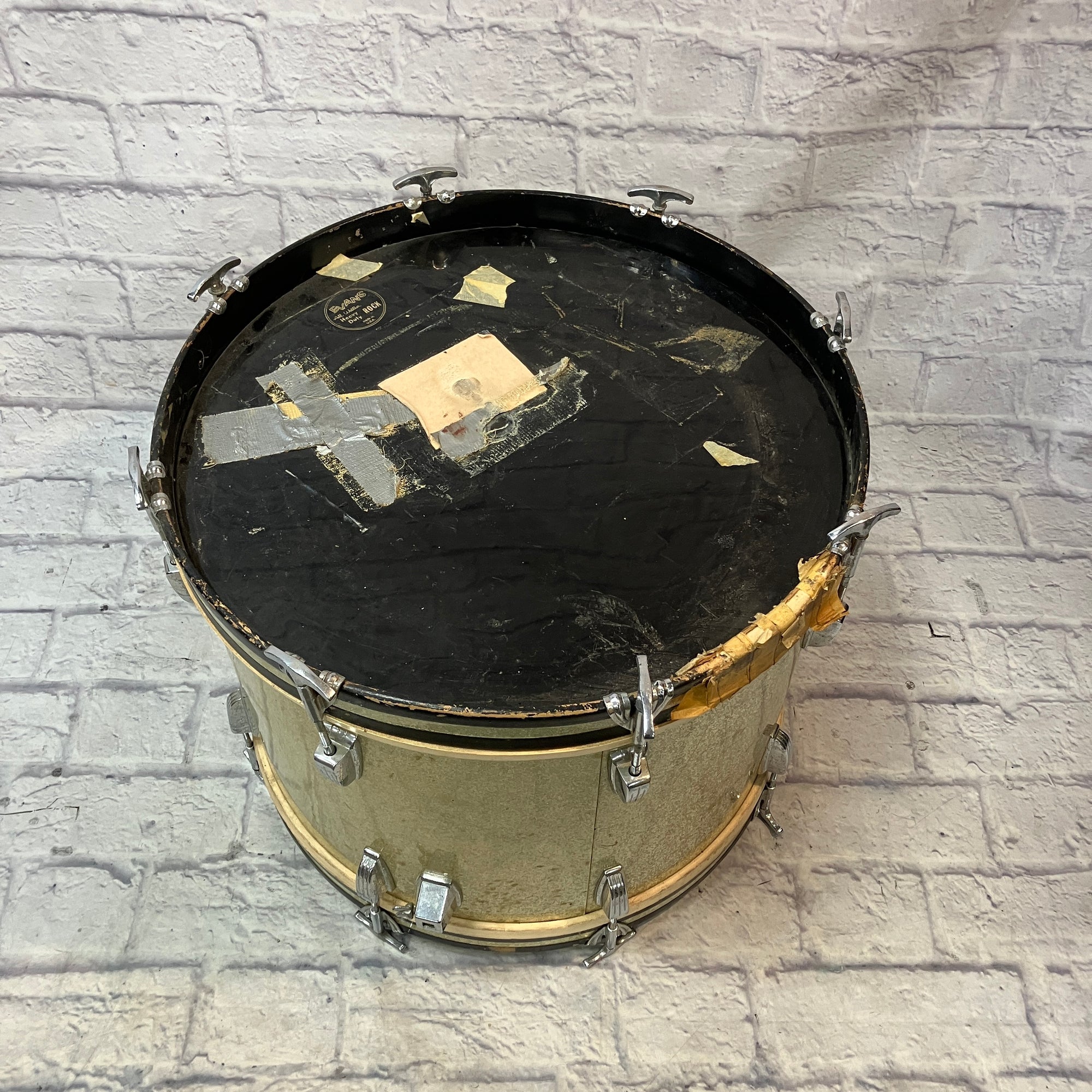 Vintage 1969 Ludwig Silver Three Piece Drum Set