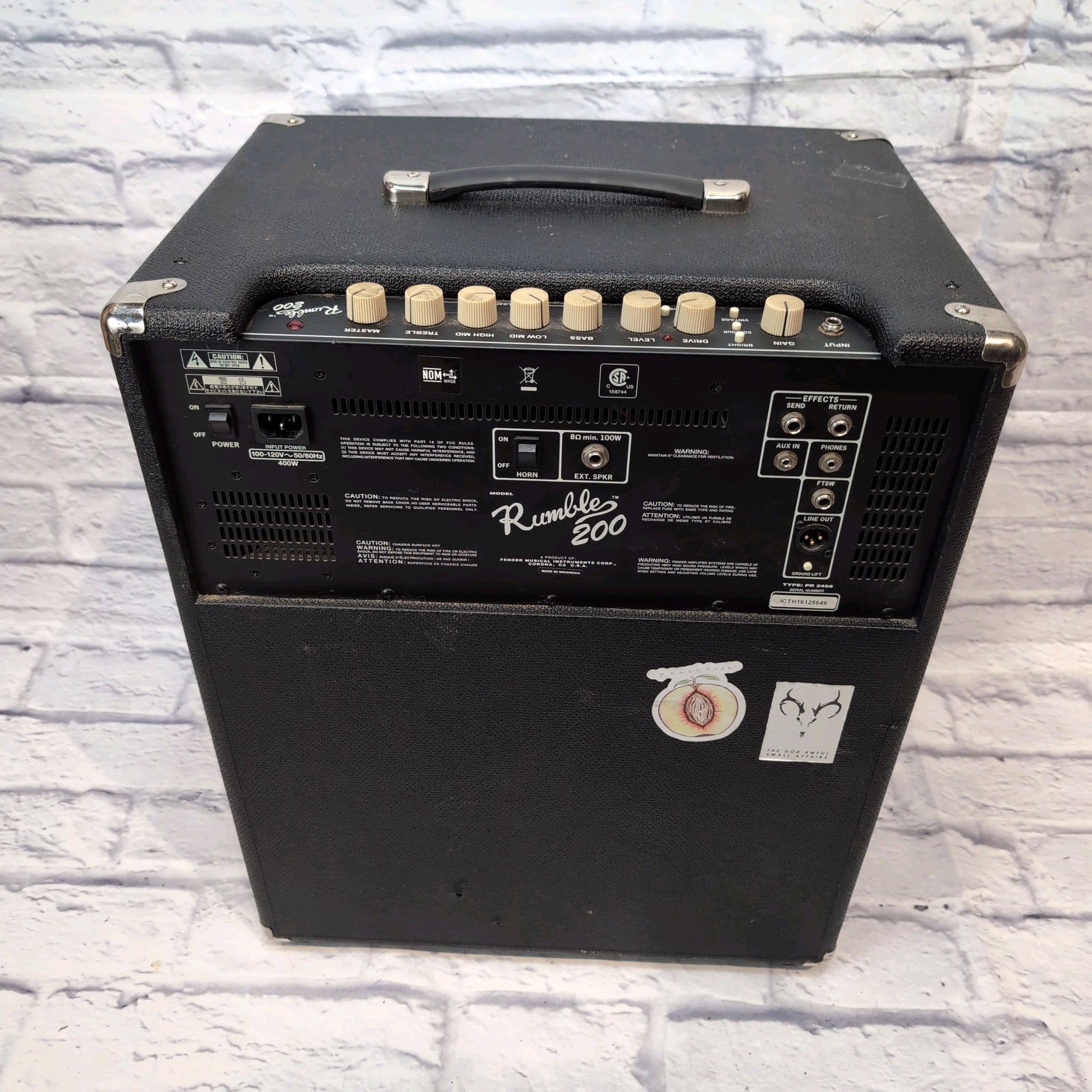 Fender Rumble 200 V3 Bass Combo Amp