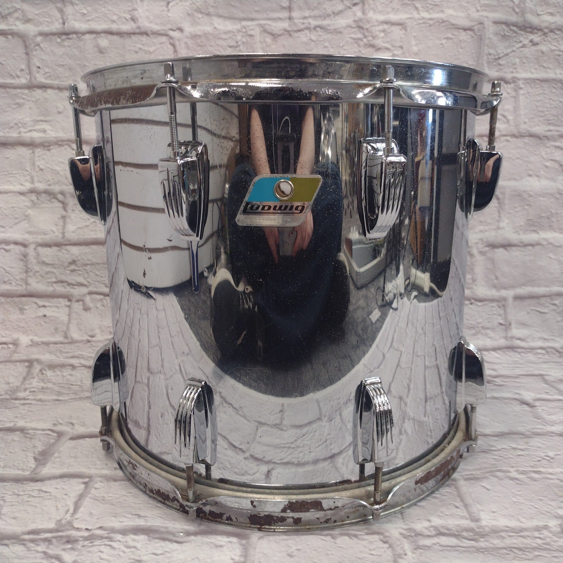 Ludwig Power Tom Chrome Over Wood 13x12