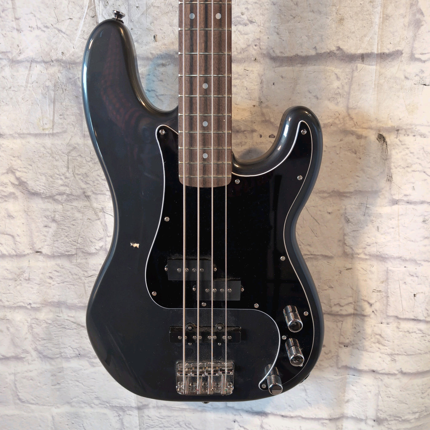 Squier Affinity Series Precision Bass PJ 4 String Bass - Charcoal Frost Metallic