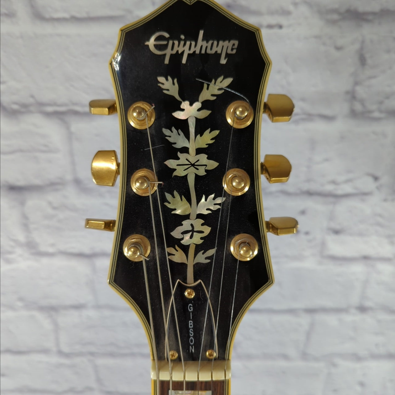 Epiphone Sheraton Semi Hollow Electric Guitar - Black 1989 MIK
