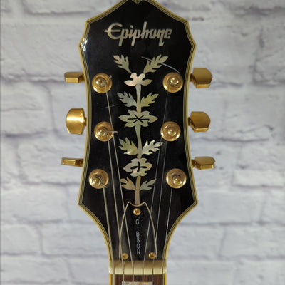 Epiphone Sheraton Semi Hollow Electric Guitar - Black 1989 MIK