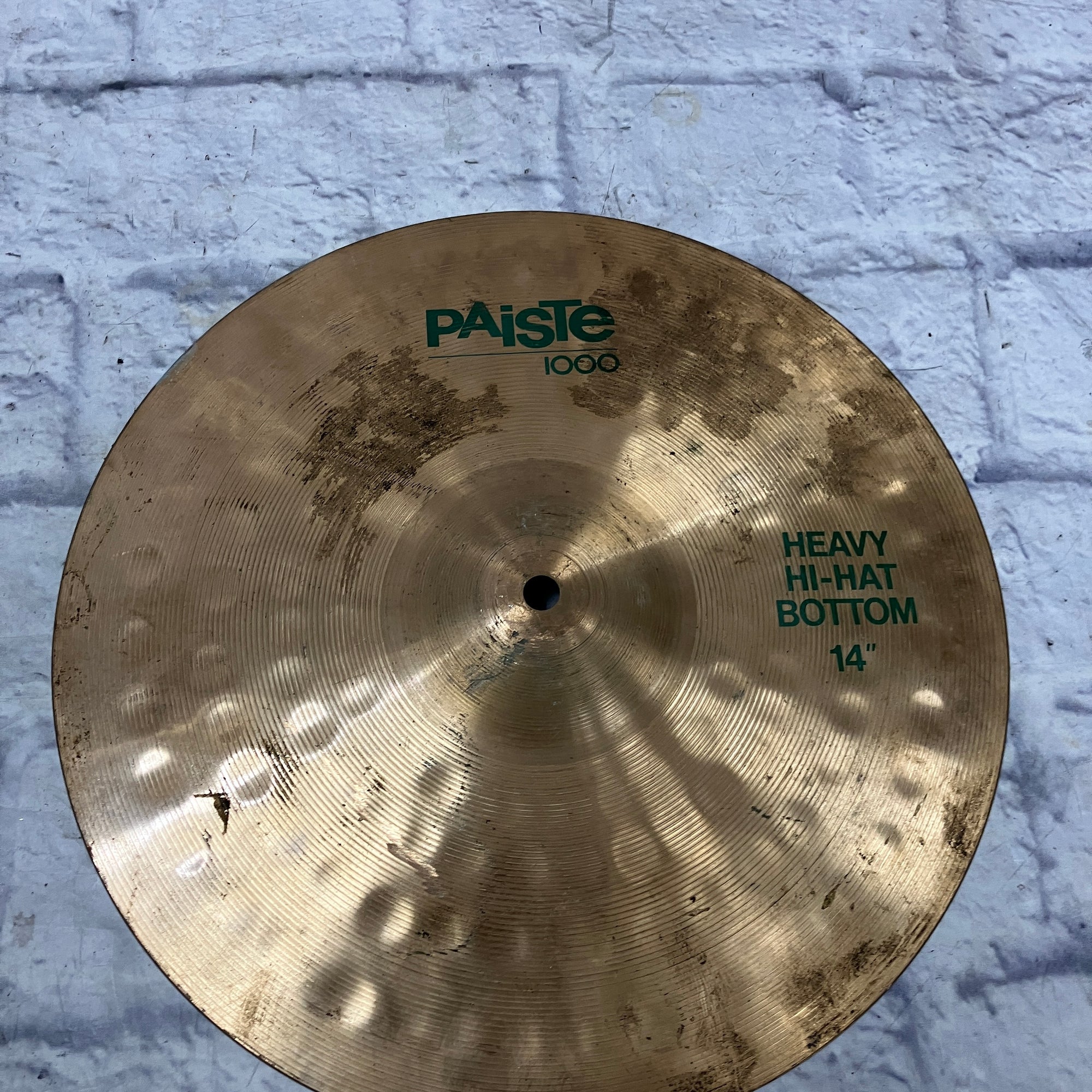 Paiste 1000 Series Heavy Hi Hats Green Label REPAIRED