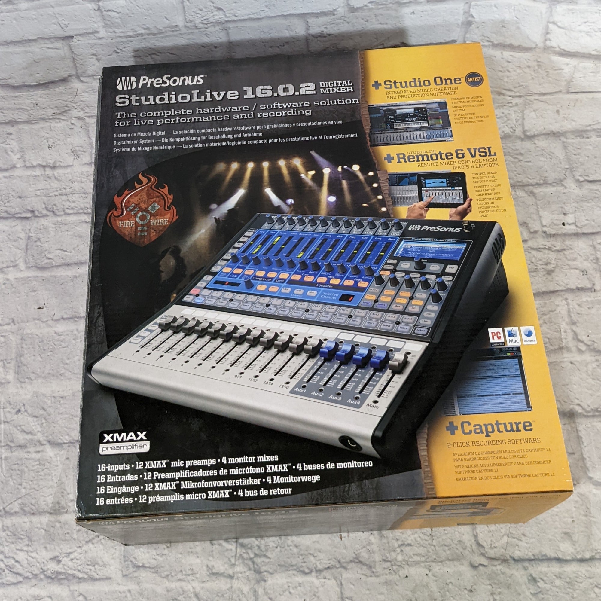 Presonus StudioLive 16.0.2 Firewire 16x2 Performance and Recording Dig -  Evolution Music