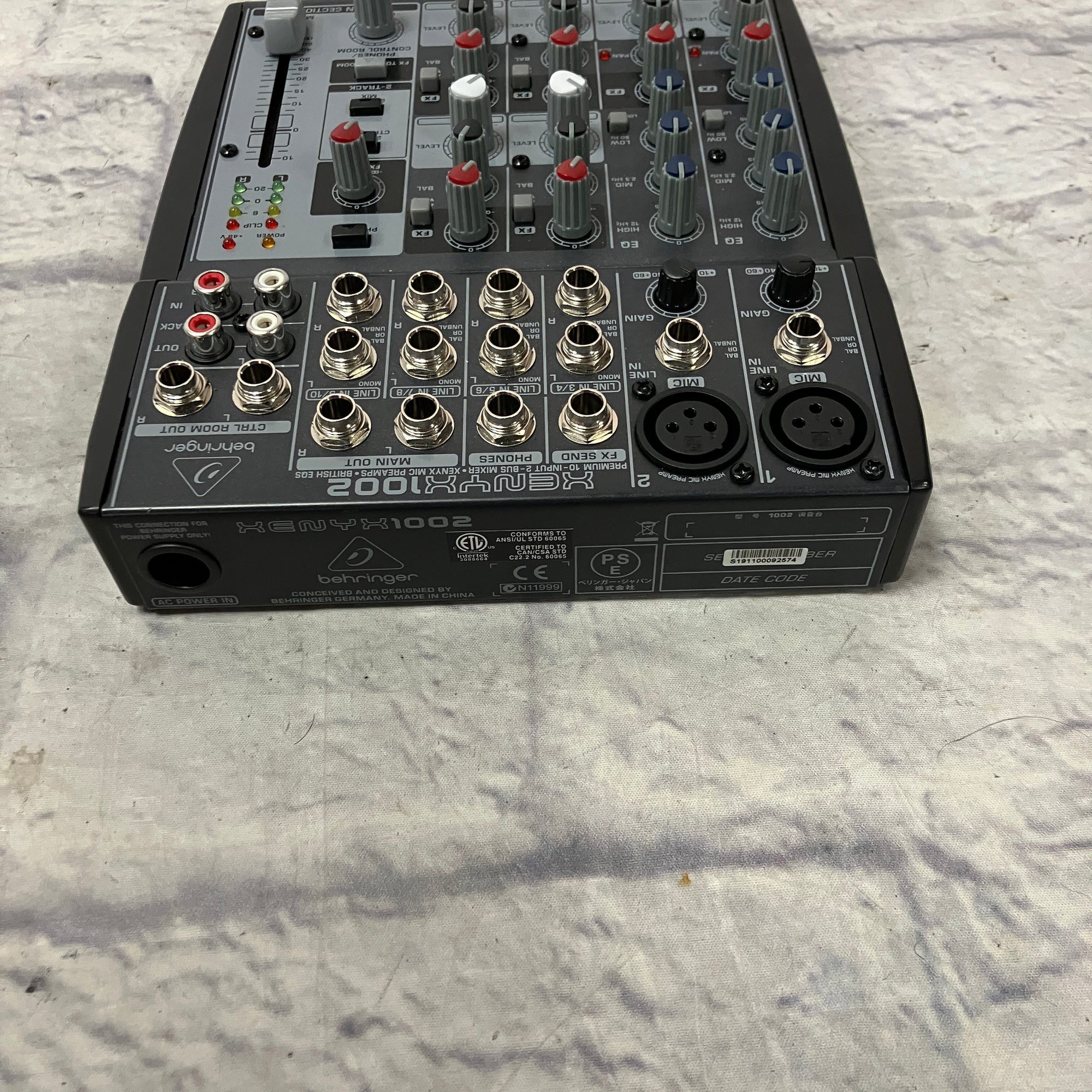 Behringer Xenyx1002 Four Channel Mixer