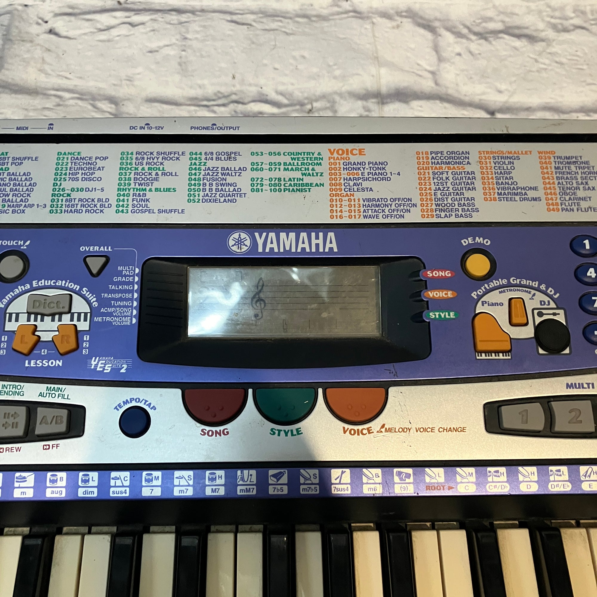 Yamaha PSR-262 Digital Piano