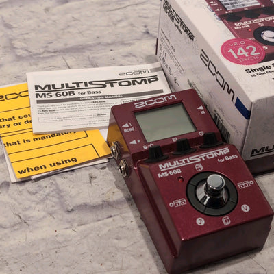 Zoom MS-60B MultiStomp Bass Guitar Pedal