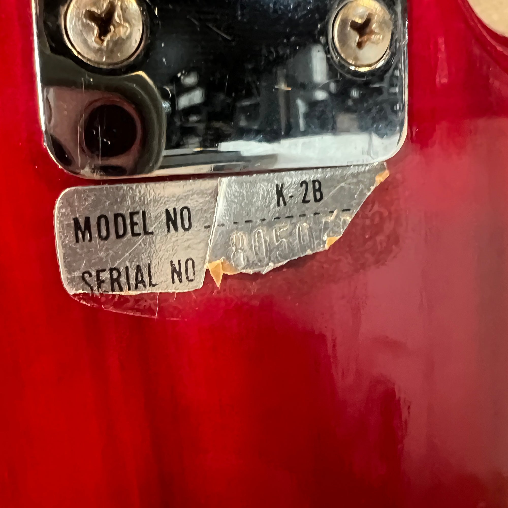 Kay K2B Vintage 1960s Double Cut 4-String Bass Guitar