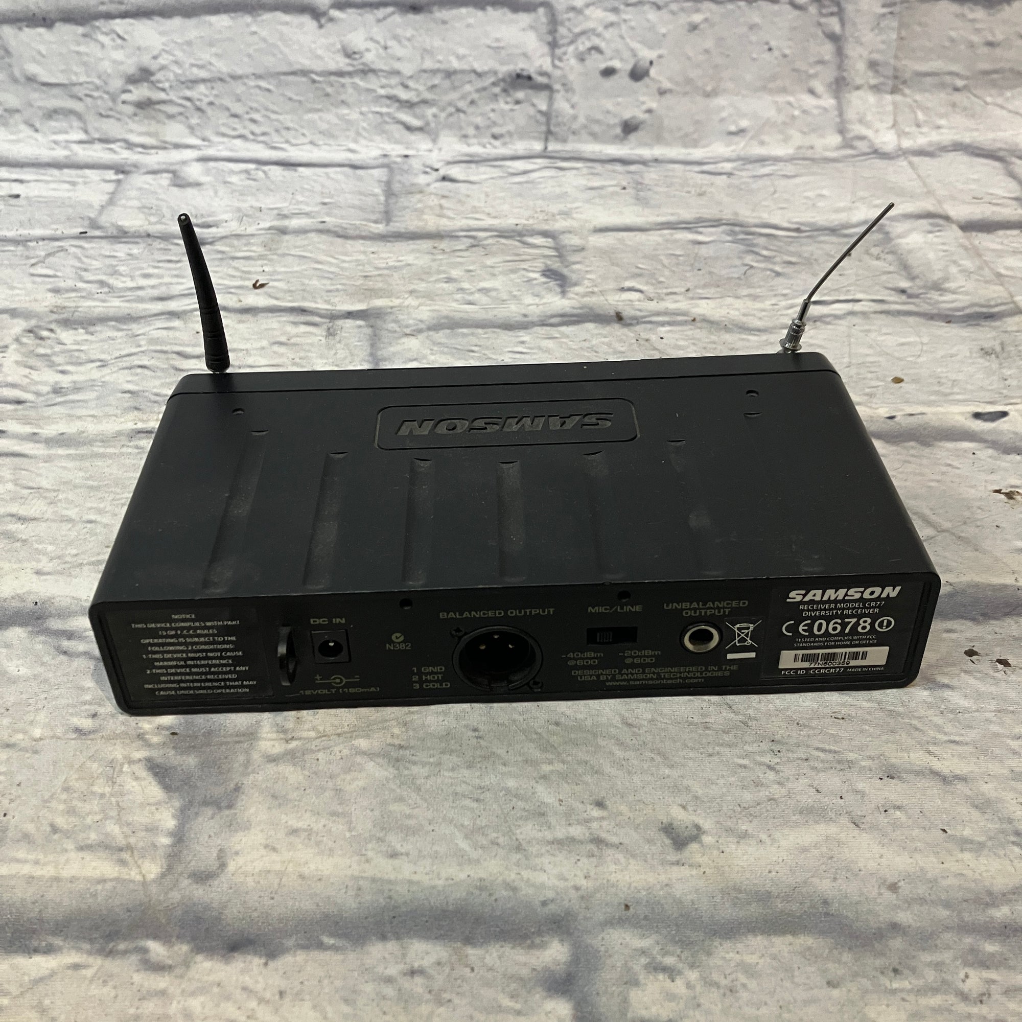 Samson CR77 UHF Wireless Microphone Receiver