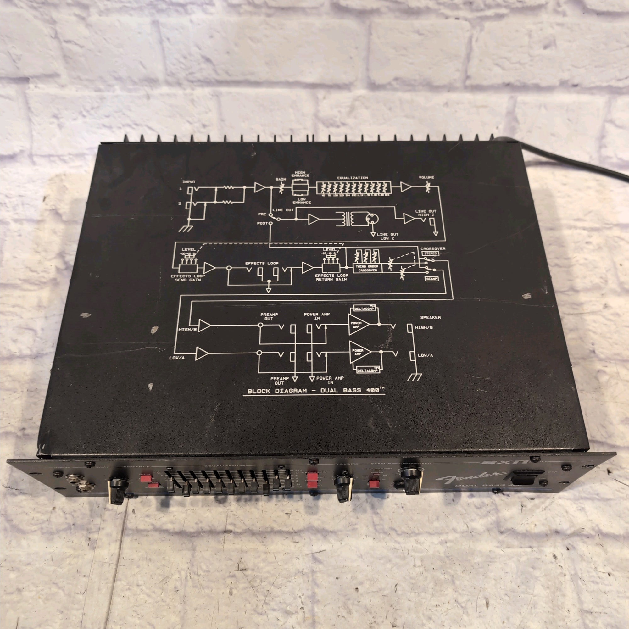 Fender BXR Dual Bass 400 Rack Mount Bass Amp Head