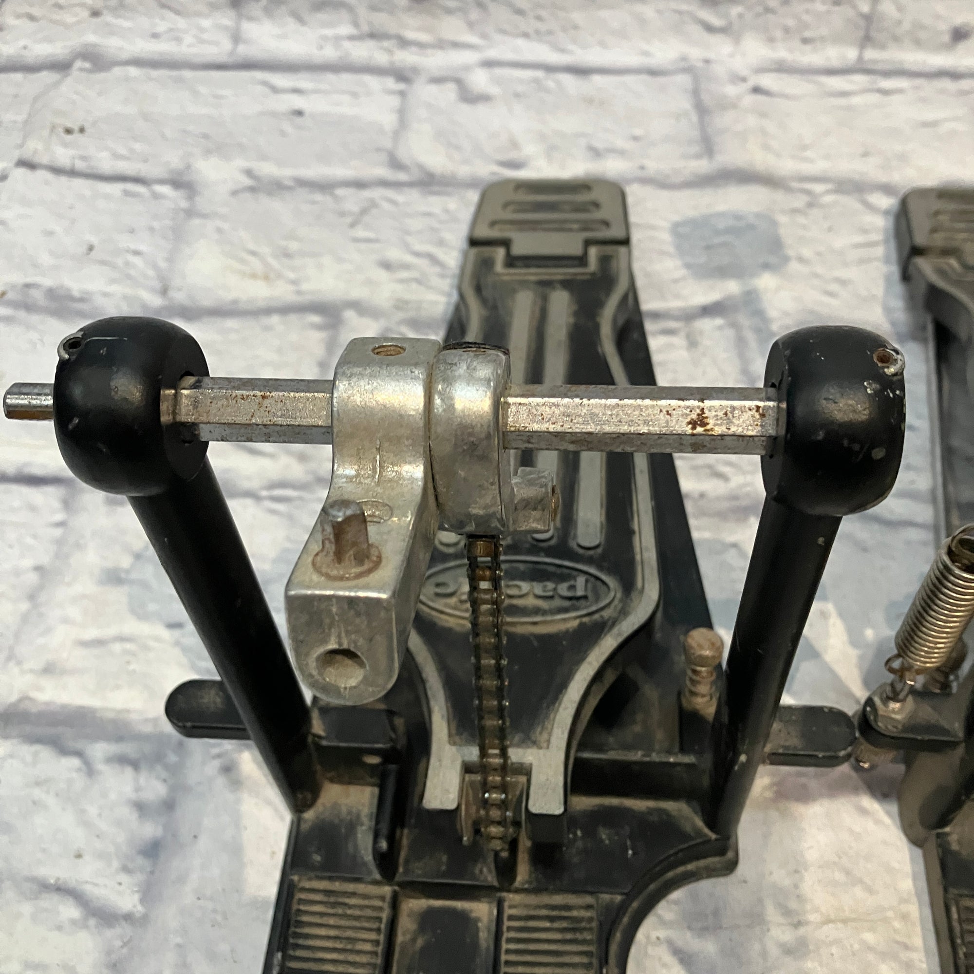 Pacific Double Kick  (as is - missing linkage arm and left beater)  Bass Drum Pedal
