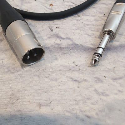 Hosa 3' XLR M to 1/4" TRS M Audio Cable