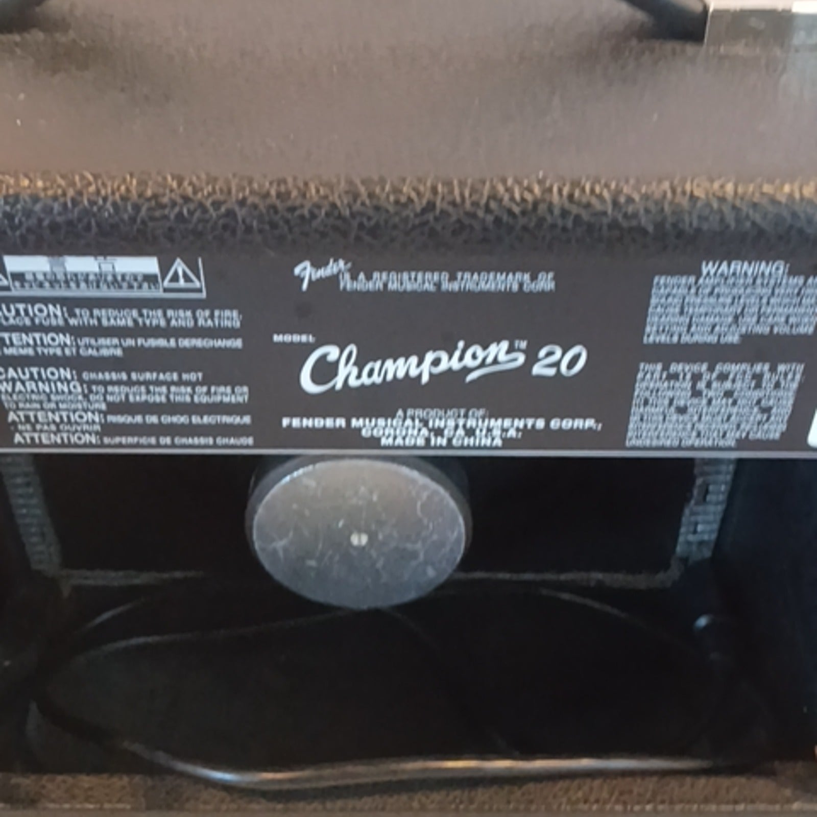 Fender Champion 20 Guitar Combo Amp