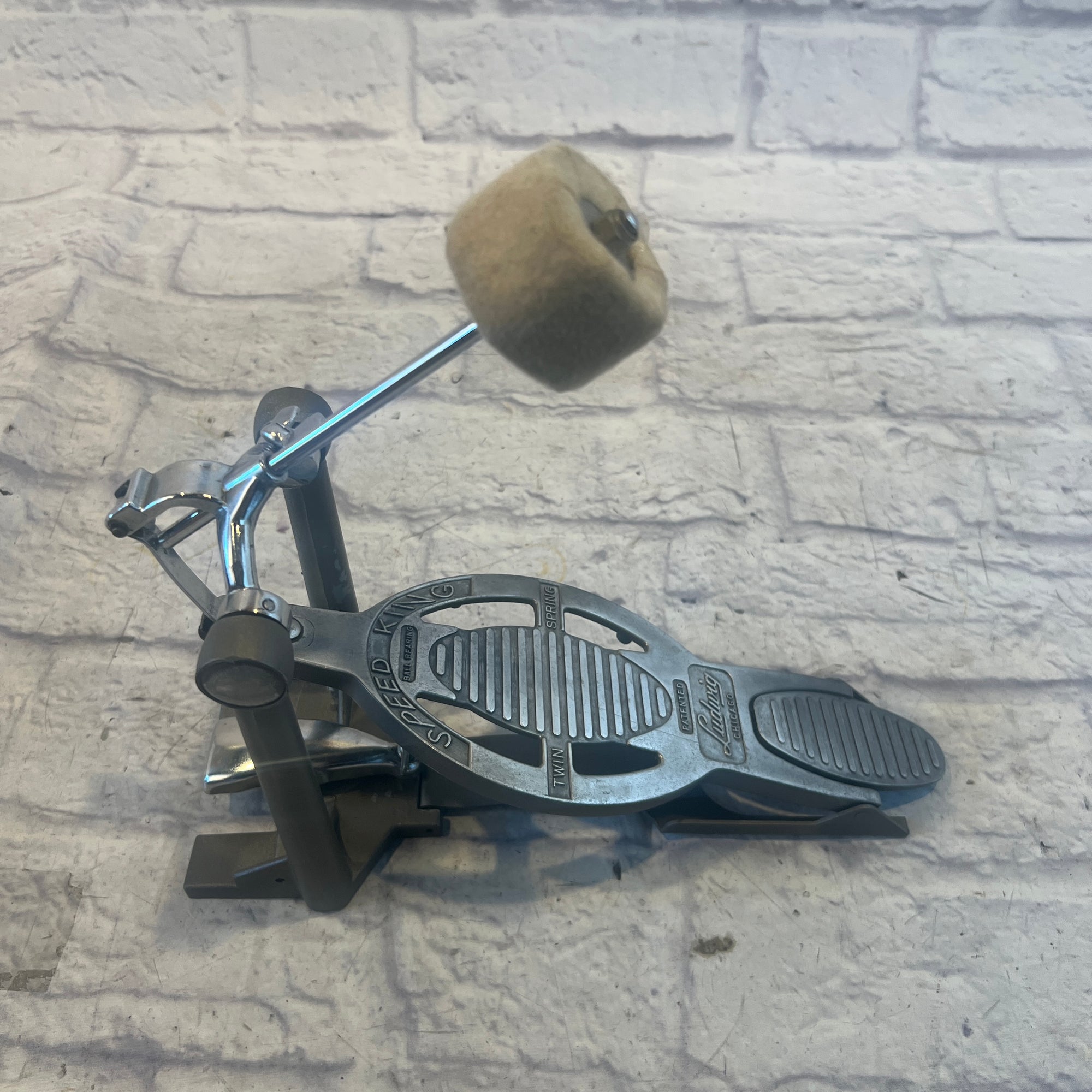 Ludwig Vintage Speed King Kick Pedal Refinished.